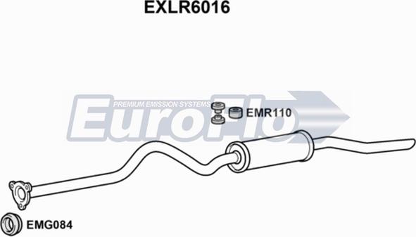 EuroFlo EXLR6016 - Глушник вихлопних газів кінцевий autocars.com.ua