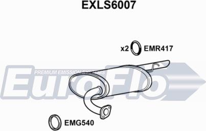 EuroFlo EXLS6007 - Глушник вихлопних газів кінцевий autocars.com.ua