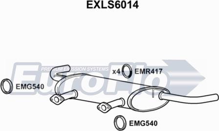 EuroFlo EXLS6014 - Глушник вихлопних газів кінцевий autocars.com.ua