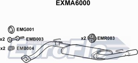 EuroFlo EXMA6000 - Глушник вихлопних газів кінцевий autocars.com.ua