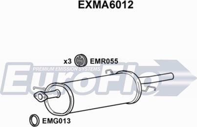 EuroFlo EXMA6012 - Глушник вихлопних газів кінцевий autocars.com.ua