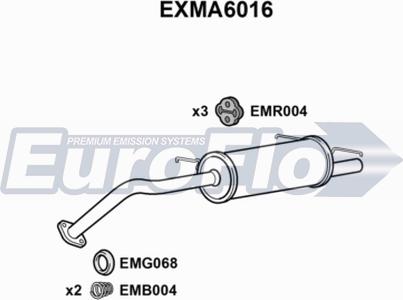 EuroFlo EXMA6016 - Глушник вихлопних газів кінцевий autocars.com.ua