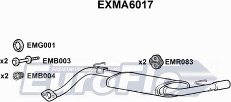 EuroFlo EXMA6017 - Глушник вихлопних газів кінцевий autocars.com.ua