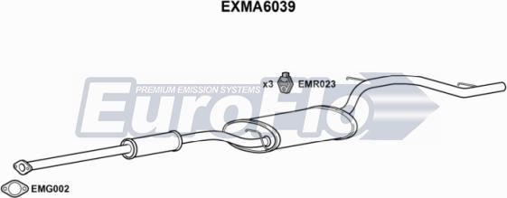 EuroFlo EXMA6039 - Глушник вихлопних газів кінцевий autocars.com.ua