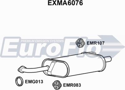 EuroFlo EXMA6076 - Глушник вихлопних газів кінцевий autocars.com.ua