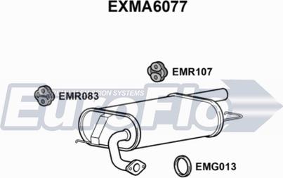 EuroFlo EXMA6077 - Глушник вихлопних газів кінцевий autocars.com.ua