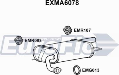 EuroFlo EXMA6078 - Глушник вихлопних газів кінцевий autocars.com.ua