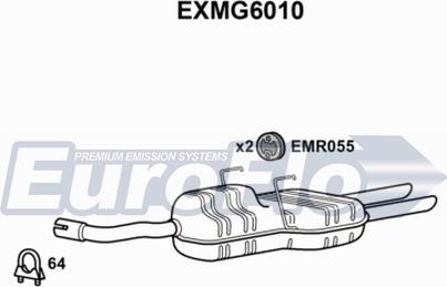 EuroFlo EXMG6010 - Глушник вихлопних газів кінцевий autocars.com.ua