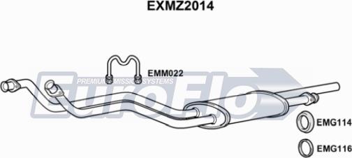 EuroFlo EXMZ2014 - Труба вихлопного газу autocars.com.ua