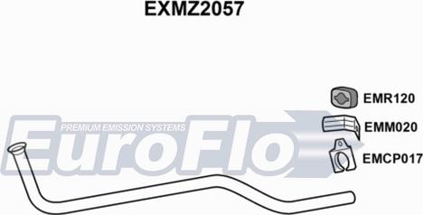 EuroFlo EXMZ2057 - Труба вихлопного газу autocars.com.ua