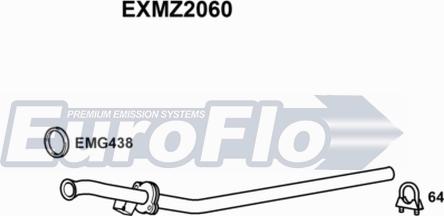 EuroFlo EXMZ2060 - Труба вихлопного газу autocars.com.ua