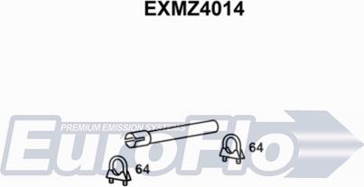 EuroFlo EXMZ4014 - Труба вихлопного газу autocars.com.ua