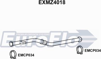 EuroFlo EXMZ4018 - Труба вихлопного газу autocars.com.ua