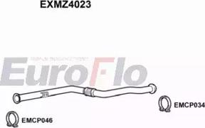 EuroFlo EXMZ4023 - Труба вихлопного газу autocars.com.ua