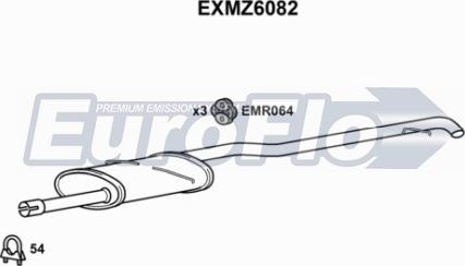 EuroFlo EXMZ6082 - Глушник вихлопних газів кінцевий autocars.com.ua