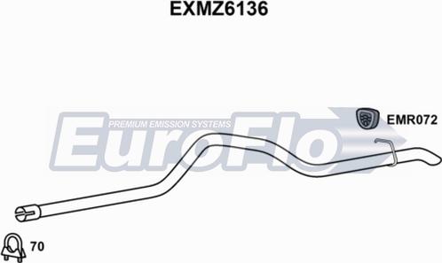 EuroFlo EXMZ6136 - Насадка выпускной трубы autodnr.net