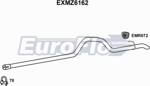 EuroFlo EXMZ6162 - Насадка выпускной трубы autodnr.net