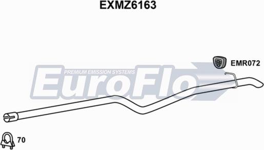 EuroFlo EXMZ6163 - Насадка выпускной трубы autodnr.net