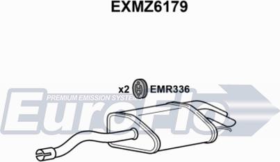 EuroFlo EXMZ6179 - Глушник вихлопних газів кінцевий autocars.com.ua