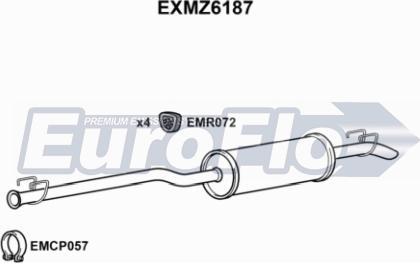 EuroFlo EXMZ6187 - Глушник вихлопних газів кінцевий autocars.com.ua