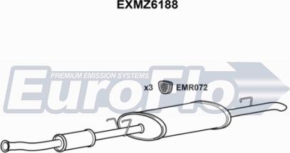 EuroFlo EXMZ6188 - Глушник вихлопних газів кінцевий autocars.com.ua