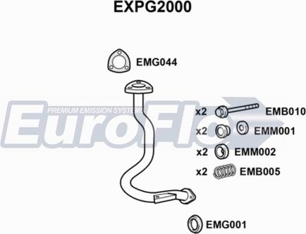 EuroFlo EXPG2000 - Труба вихлопного газу autocars.com.ua