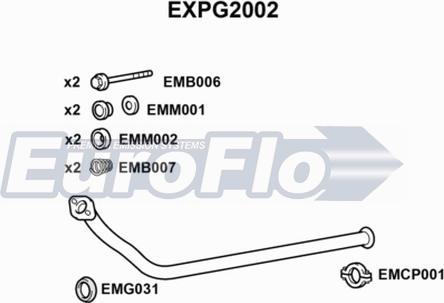 EuroFlo EXPG2002 - Труба вихлопного газу autocars.com.ua