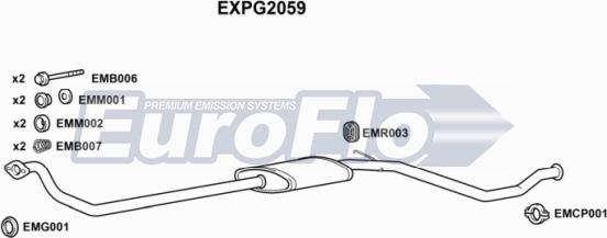 EuroFlo EXPG2059 - Труба вихлопного газу autocars.com.ua