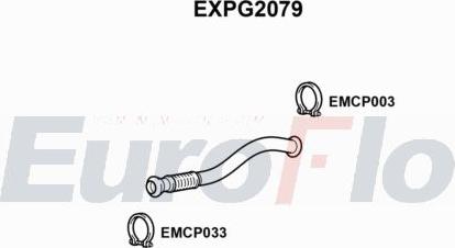 EuroFlo EXPG2079 - Вкладиш глушника, глушник вихлопних газів кінцевий autocars.com.ua