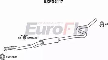 EuroFlo EXPG3117 - Середній глушник вихлопних газів autocars.com.ua