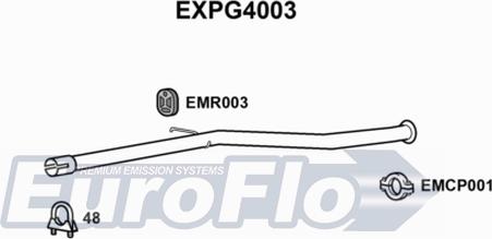 EuroFlo EXPG4003 - Труба вихлопного газу autocars.com.ua