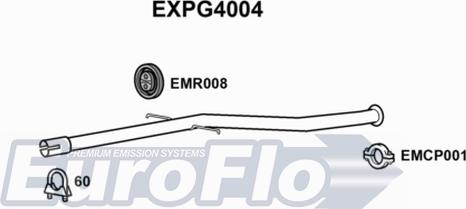 EuroFlo EXPG4004 - Труба вихлопного газу autocars.com.ua