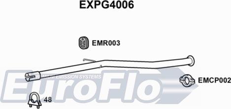 EuroFlo EXPG4006 - Труба вихлопного газу autocars.com.ua