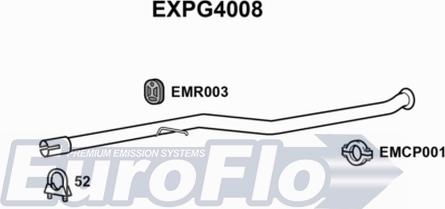 EuroFlo EXPG4008 - Труба вихлопного газу autocars.com.ua