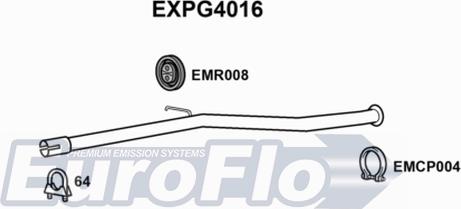 EuroFlo EXPG4016 - Труба вихлопного газу autocars.com.ua