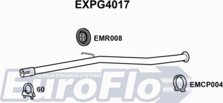 EuroFlo EXPG4017 - Труба вихлопного газу autocars.com.ua