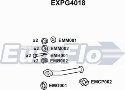 EuroFlo EXPG4018 - Труба вихлопного газу autocars.com.ua