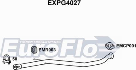 EuroFlo EXPG4027 - Труба вихлопного газу autocars.com.ua