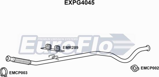 EuroFlo EXPG4045 - Труба вихлопного газу autocars.com.ua
