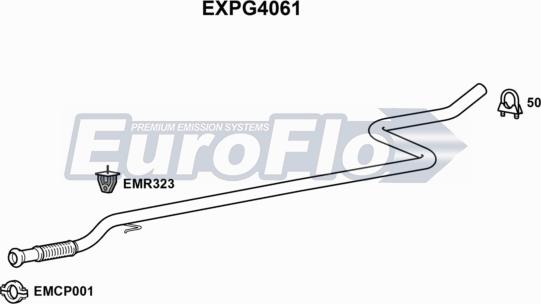 EuroFlo EXPG4061 - Труба вихлопного газу autocars.com.ua