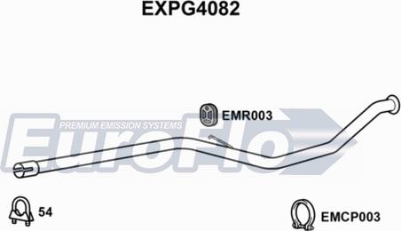 EuroFlo EXPG4082 - Труба вихлопного газу autocars.com.ua