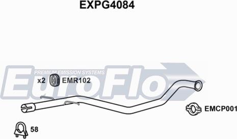 EuroFlo EXPG4084 - Труба вихлопного газу autocars.com.ua