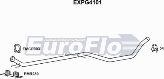 EuroFlo EXPG4101 - Труба вихлопного газу autocars.com.ua