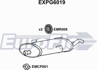 EuroFlo EXPG6019 - Глушник вихлопних газів кінцевий autocars.com.ua