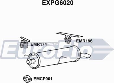 EuroFlo EXPG6020 - Глушник вихлопних газів кінцевий autocars.com.ua