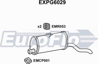 EuroFlo EXPG6029 - Глушник вихлопних газів кінцевий autocars.com.ua