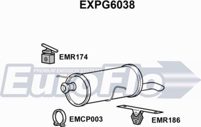 EuroFlo EXPG6038 - Глушник вихлопних газів кінцевий autocars.com.ua