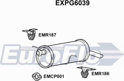 EuroFlo EXPG6039 - Глушник вихлопних газів кінцевий autocars.com.ua