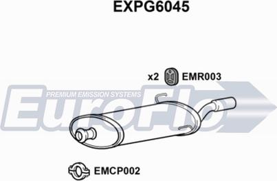 EuroFlo EXPG6045 - Глушник вихлопних газів кінцевий autocars.com.ua