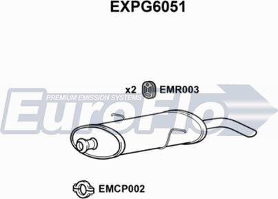 EuroFlo EXPG6051 - Глушник вихлопних газів кінцевий autocars.com.ua